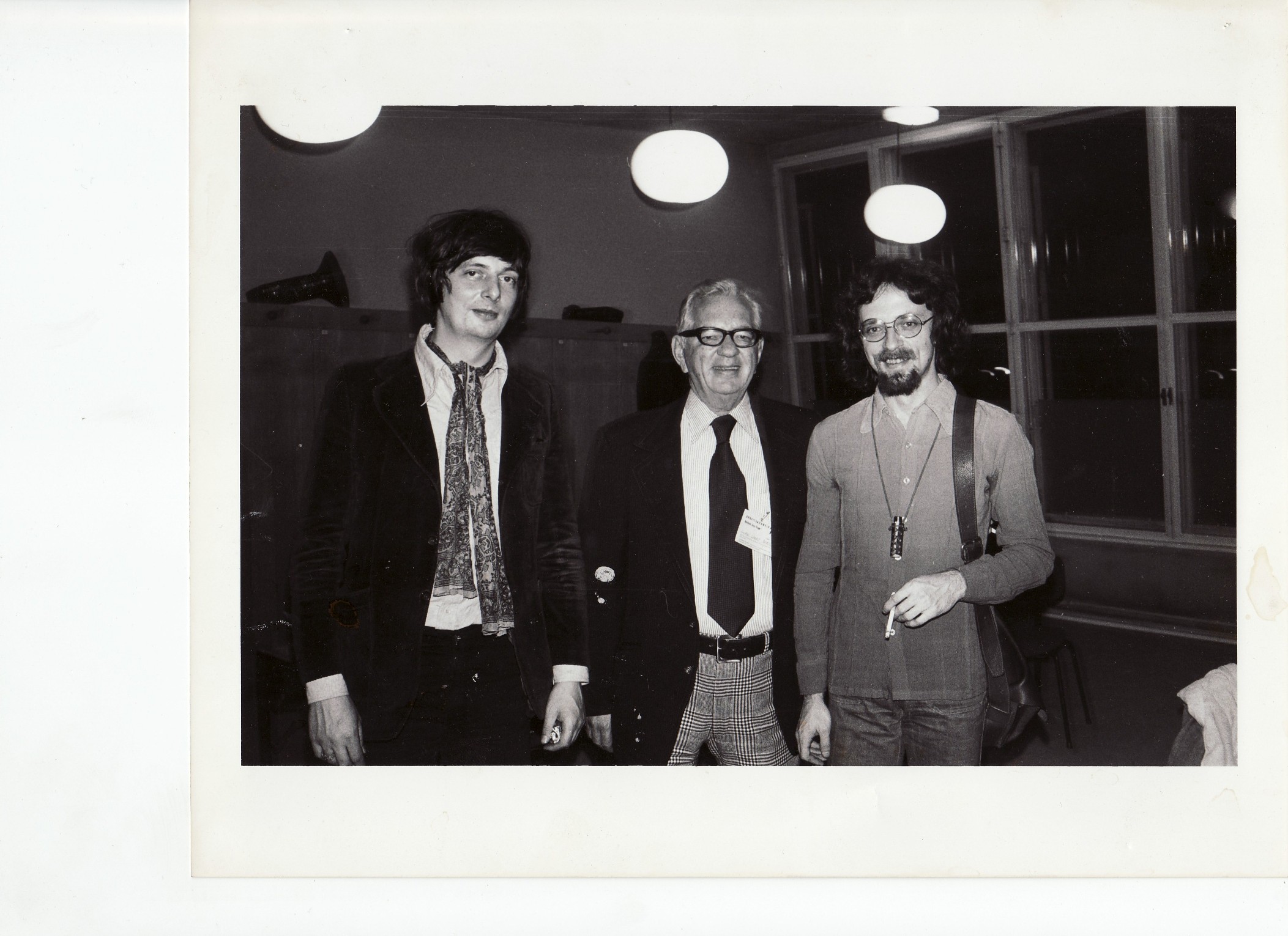 Od lewej: Philip Catherine, Lawrence Berk założyciel Berklee School of Music i Zbyszek Seifert